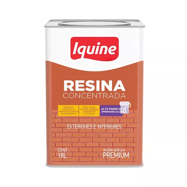 Resina Multiuso Base de Água Incolor 18L Iquine