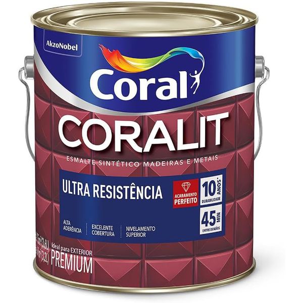 Coralit Ultra Resistência Esmalte Sintético 3,6L Coral