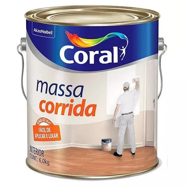 Massa Corrida 5,7kg Coral