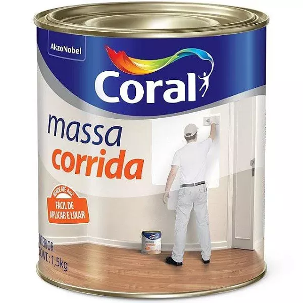 Massa Corrida 1,5kg Coral