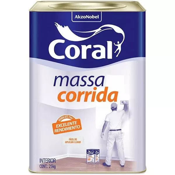 Massa Corrida 25kg Coral