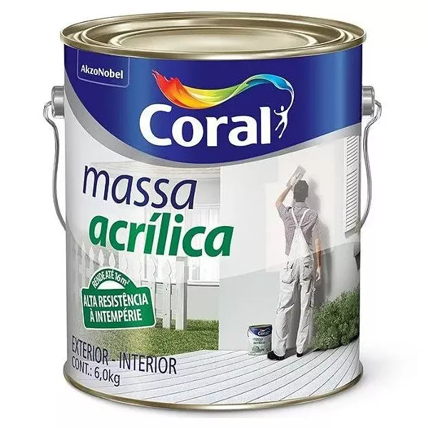 Massa Acrílica 5,7Kg Coral