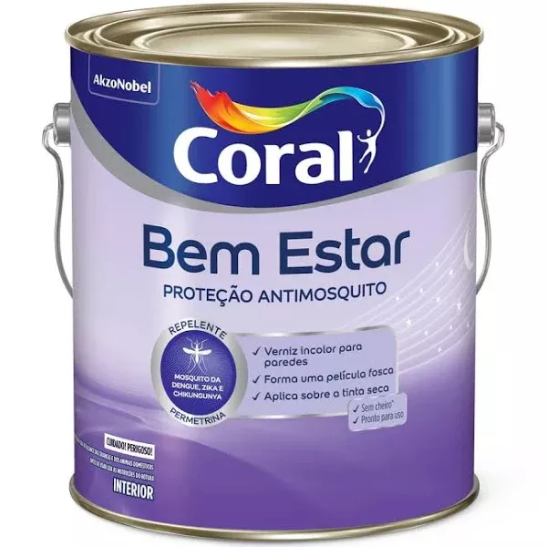 Verniz Bem Estar Proteção Antimosquito 3,6L Coral