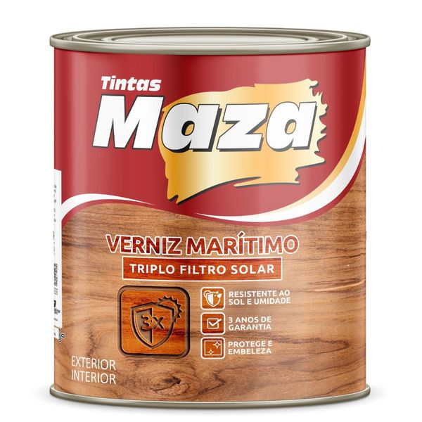 Verniz Marítimo Triplo Filtro Solar 900ml Maza