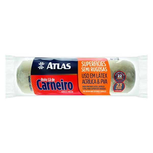 Rolo Lã de Carneiro 23cm (328/22) Atlas
