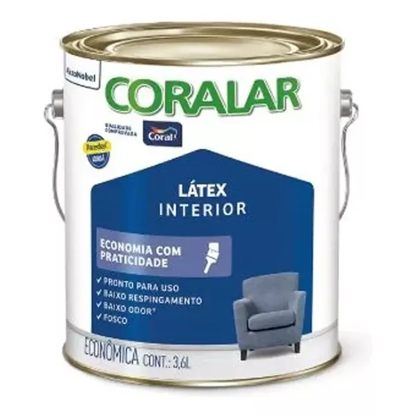 Coralar Látex Mais Econômica (Branco) 3,6L Coral