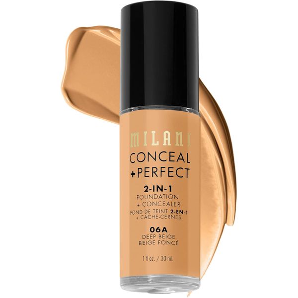 Base Líquida Milani Conceal + Perfect 2-in-1 - 06A Deep Beige - 30ml