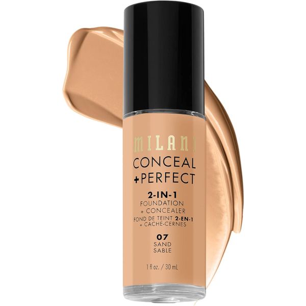 Base Líquida Milani Conceal + Perfect 2-in-1 - 07 Sand - 30ml