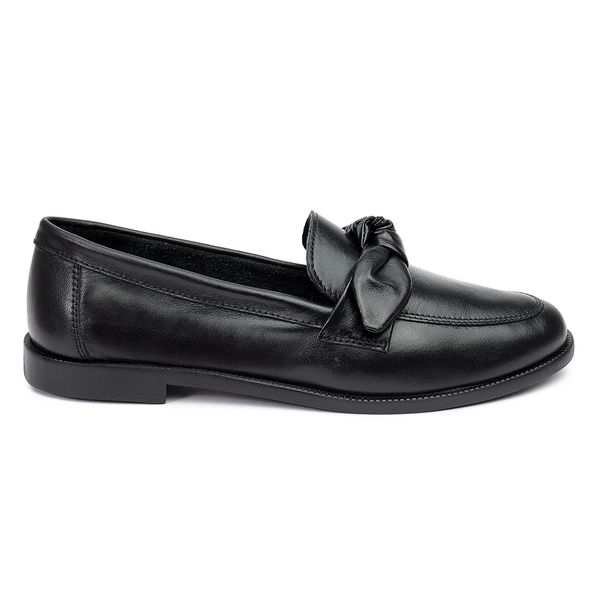 Mocassim Lavínia Couro Preto