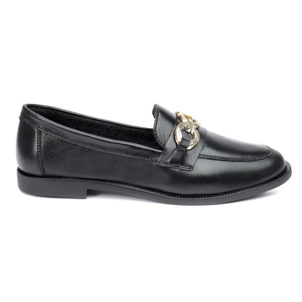 Mocassim Íris Couro Preto 