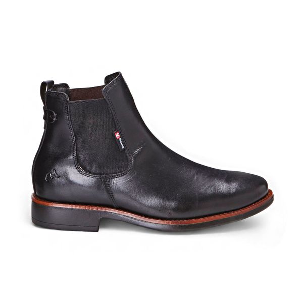 Bota Chelsea Em Couro Legítimo Vegetaly Preto
