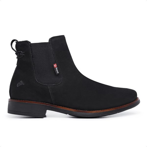 Bota Chelsea Masculina Nobuck Preto