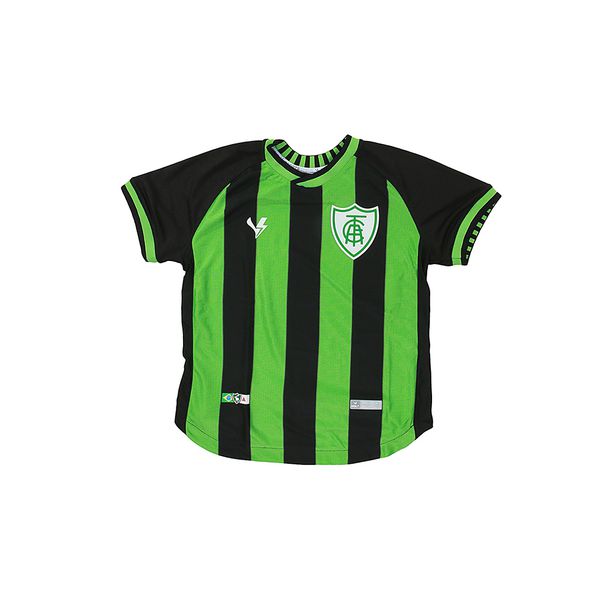 Camisa Infanto Juvenil Jogo 1 2023 América Mineiro Preta e Verde Volt 