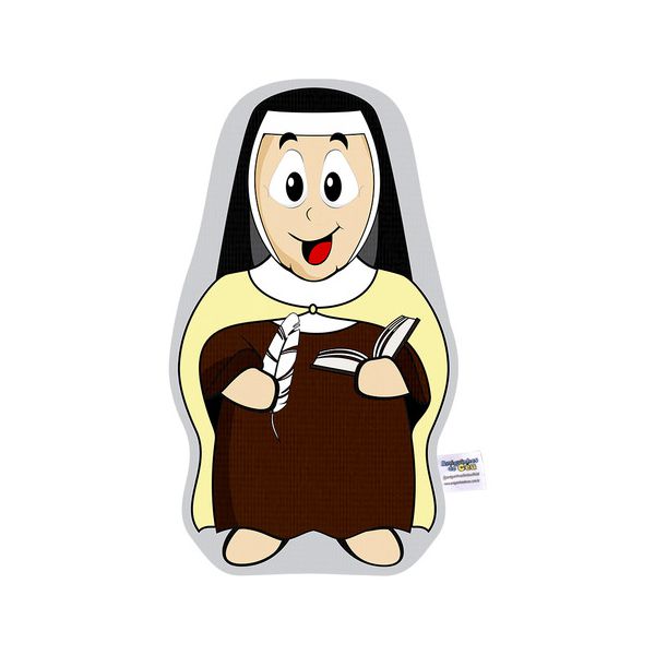 Naninha Travesseiro Boneco Santa Teresa D'ávila Católico Santa Teresa Dávila