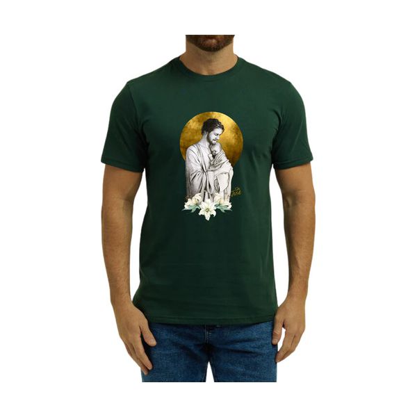 Camiseta São José Jesus 100% Algodão Católica Religiosa