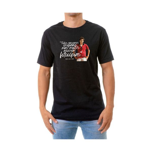 Camiseta São Carlo Acutis Preta Masculina Algodão Católico