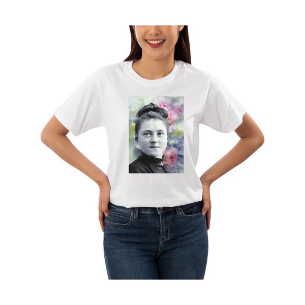 Camiseta Algodão Santa Teresinha Do Menino Jesus Católica