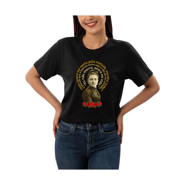 Camiseta Santa Teresinha Do Menino Jesus Feminina Católica