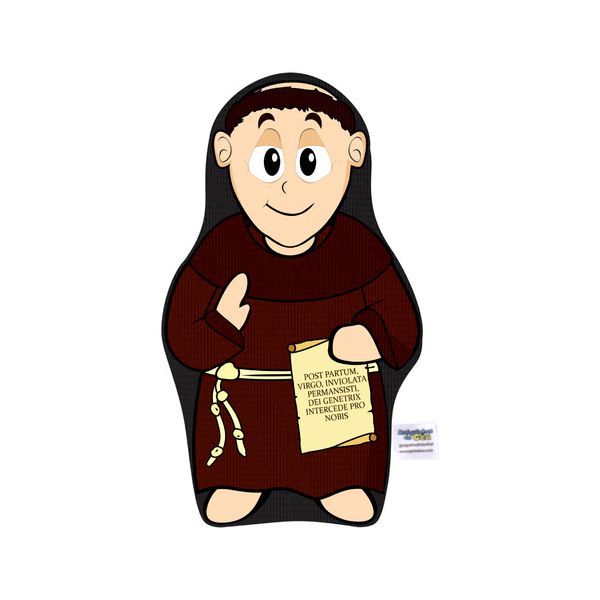 Naninha Travesseirinho Boneco São Frei Galvão Santo Católico Naninha Travesseirinho Boneco São Frei Galvão