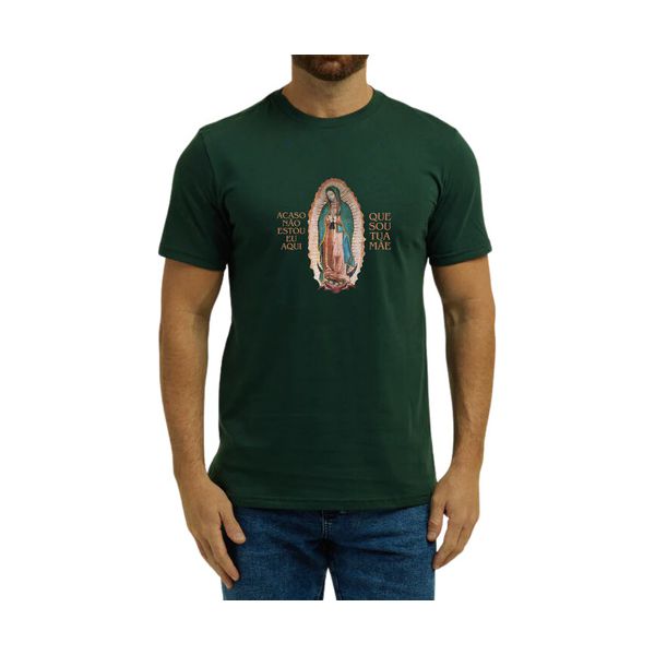 Camiseta Nossa Senhora De Guadalupe Verde 100% Algodão