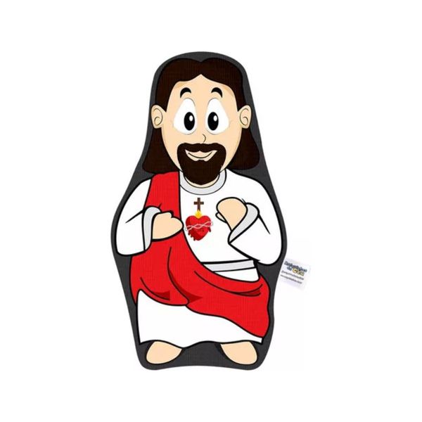 Naninha Travesseirinho Boneco Sagrado Coraçãozinho De Jes...