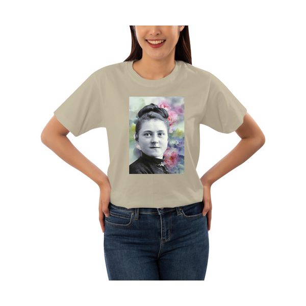 Camiseta Algodão Santa Teresinha 100% Algodão Feminina