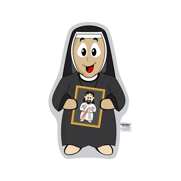 Naninha Travesseirinho Boneco Santa Faustina Católico Santa Faustina