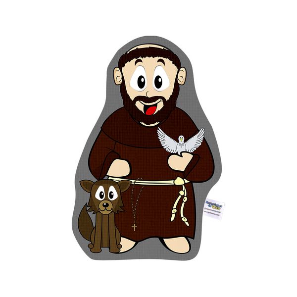 Naninha Travesseiro Boneco São Francisco De Assis Católico Naninha Travesseirinho Boneco São Francisco de Assis