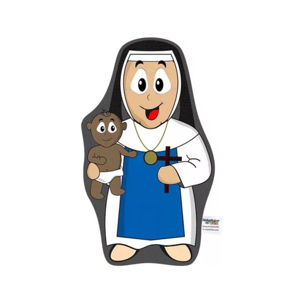 Naninha Travesseiro Boneco Santa Dulce Dos Pobres Católico Naninha Travesseirinho Boneco Santinha Dulce Dos Pobrezinhos