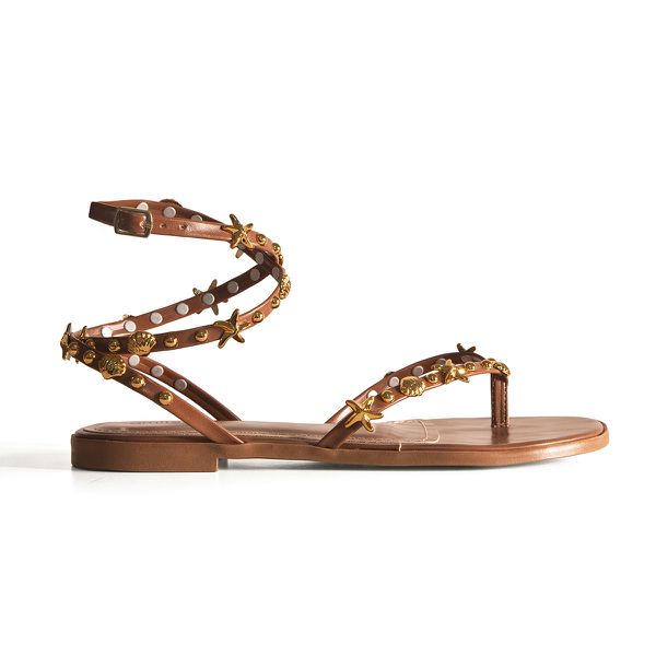 SANDÁLIA RASTEIRA ARIANA MARROM