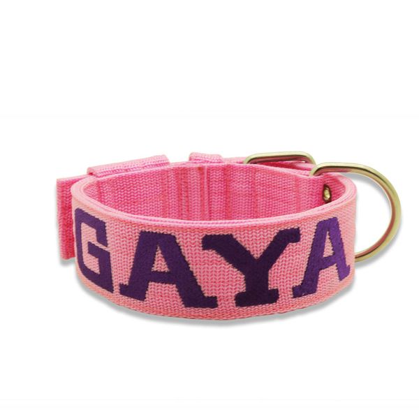 Coleira Para Cachorro Personalizada Rosa