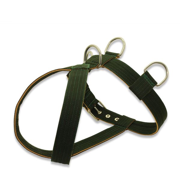 Peitoral Para Cachorro Personalizado Verde Militar e Bege