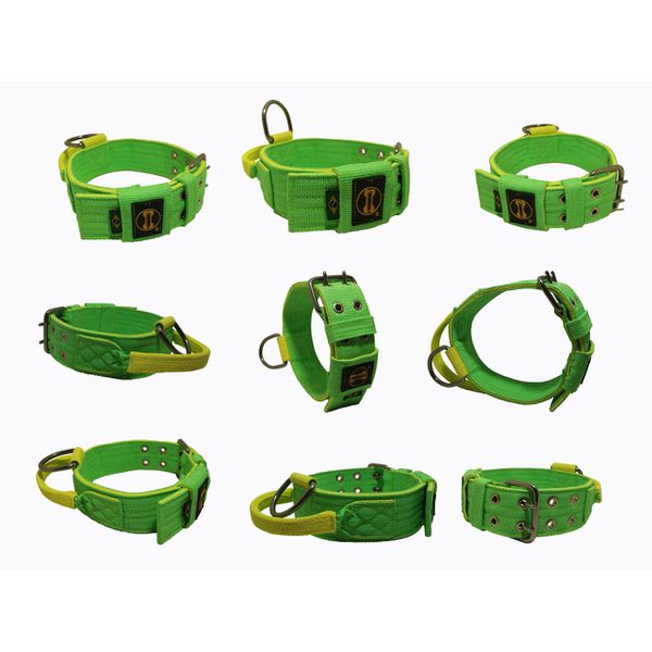 Coleira Para Cachorro Poderosso (Verde Flúor e Amarelo Flúor)