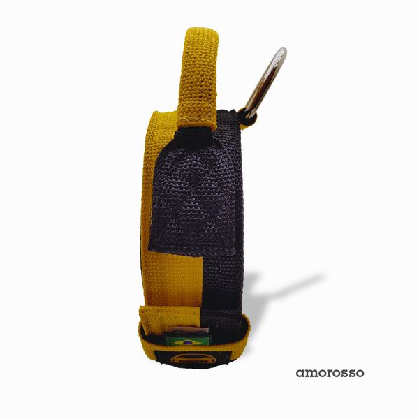 Coleira Duo Color Poderosso Amarelo E Preto Amorosso