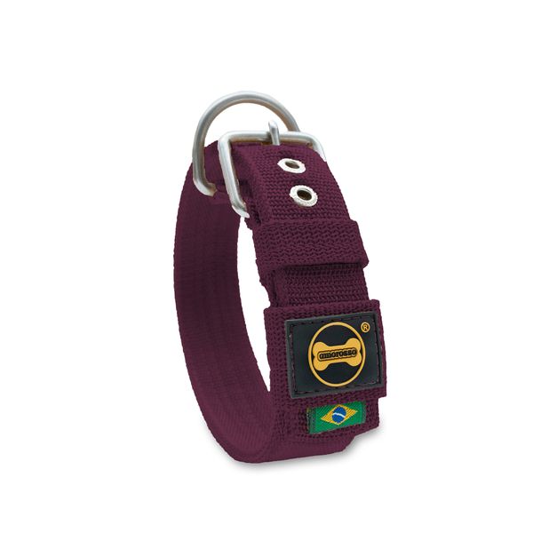  Coleira Para Cachorro Fit (vinho) 