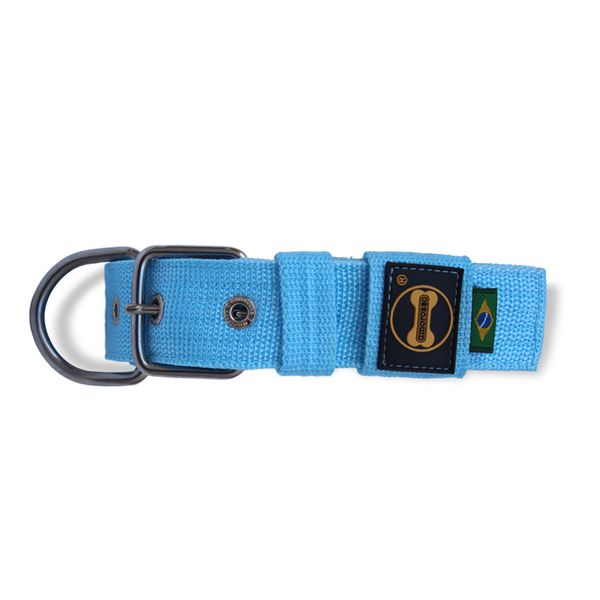 Coleira Para Cachorro Fit azul claro
