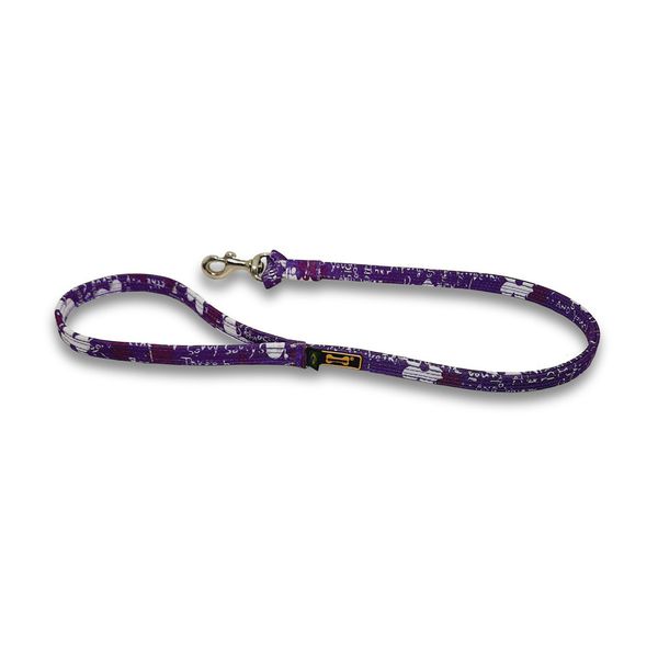 Coleira Amorosso® Floral Roxo + Guia 