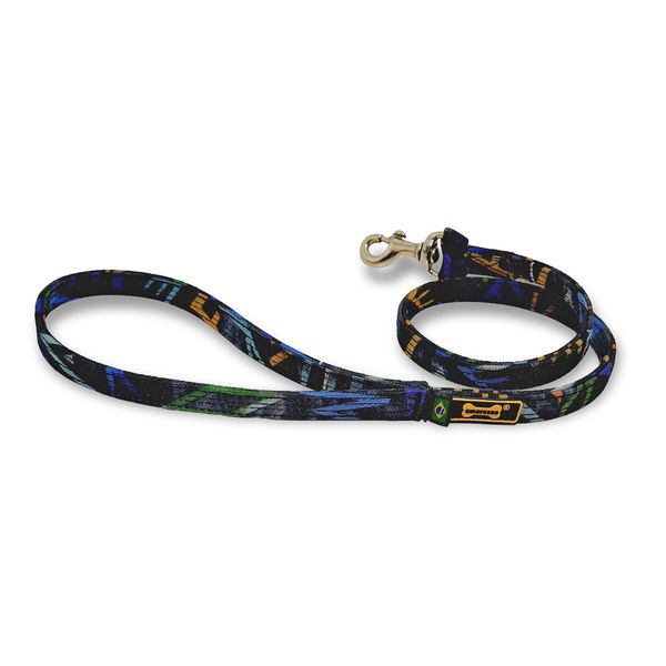 Coleira Amorosso® Camuflado Blue Forms + Guia 