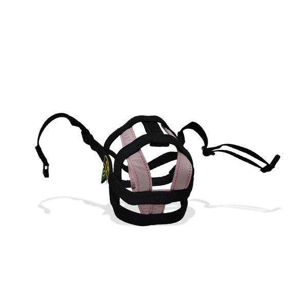 Focinheira Amorosso Preto e Rosa Bebê