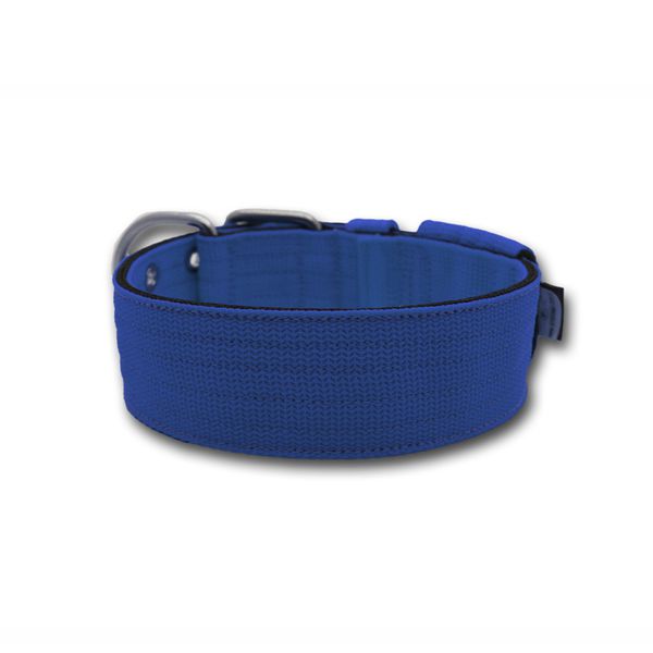 Coleira Para Cachorro + Super Guia 1,50m (azul e preto)