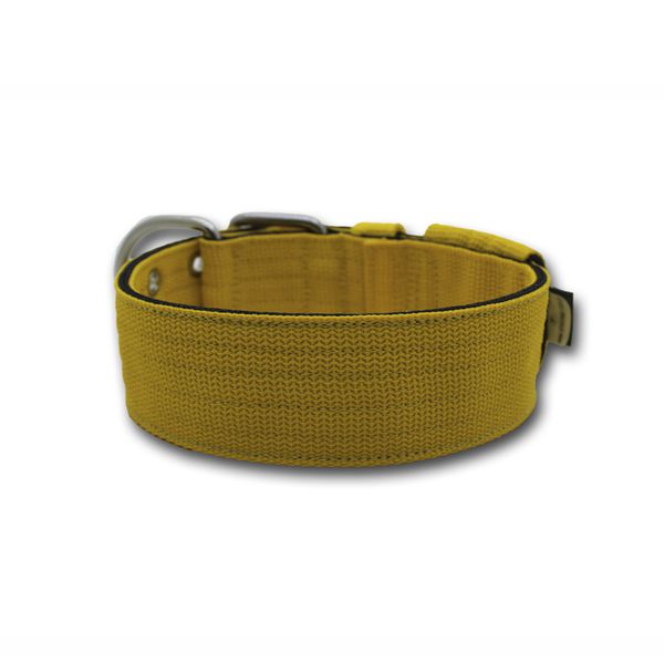 Coleira Para Cachorro + Super Guia 1,50m (amarelo e preto)