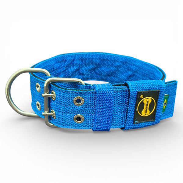 LQ Coleira Para Cachorro G nome jake azul e preto