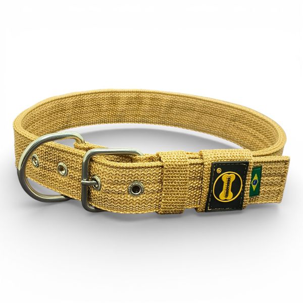 LQ Coleira fit Para Cachorro XG nome Dominic areia