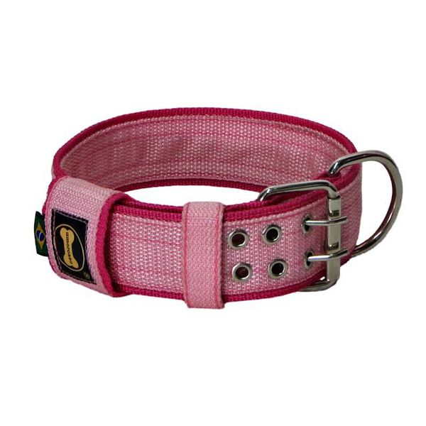 Coleira Para Cachorro Amorosso Slim (rosa e pink)