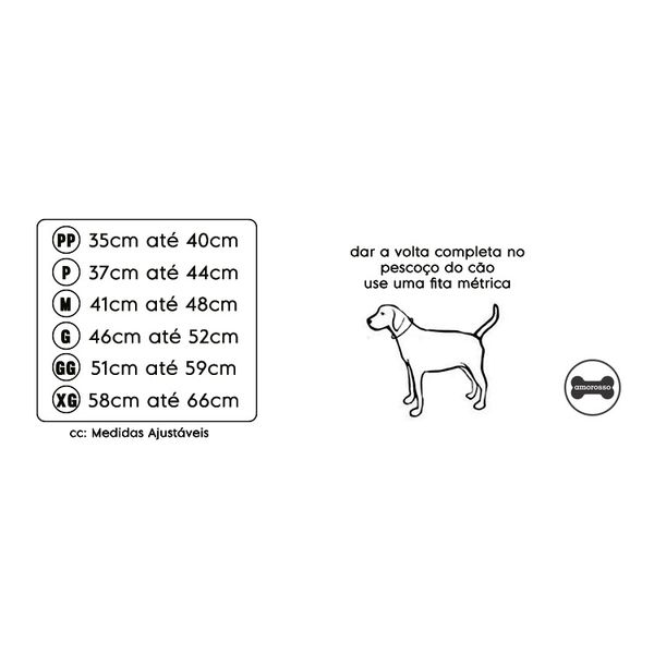 Coleira Para Cachorro Poderosso (preto e amarelo) 