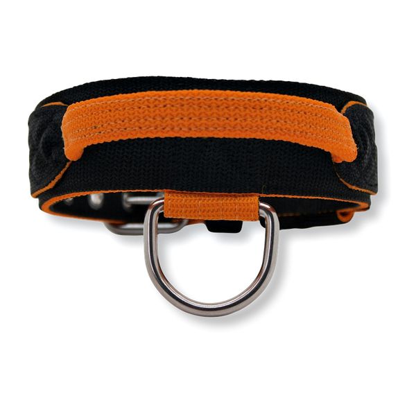 Coleira Para Cachorro Poderosso (Preto e Laranja)