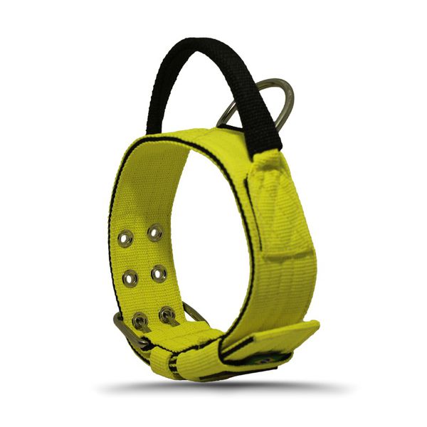 Coleira Para Cachorro Poderosso (Amarelo Flúor e Preto) 