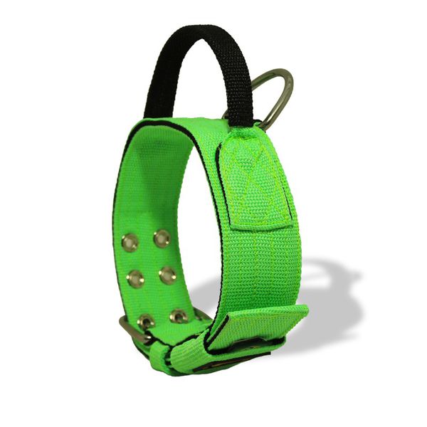 Coleira Para Cachorro Poderosso (Verde Flúor e Preto)