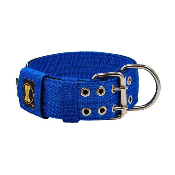 Coleira Para Cachorro Amorosso Azul E Preto
