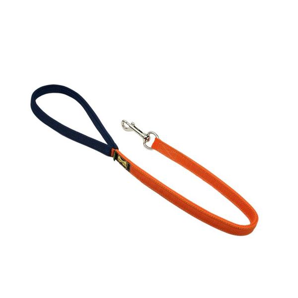 GUIA CURTA AMOROSSO® (laranja e azul marinho) 80CM